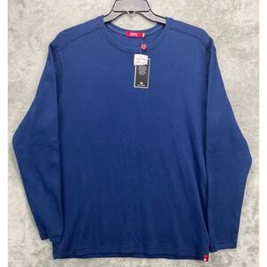 NWT Agave Denim Men's Silas Pullover Shirt XL Blue Crew Neck Long Sleeve K-1382